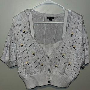 Baby Blue Wild Fable Cropped Sweater Set